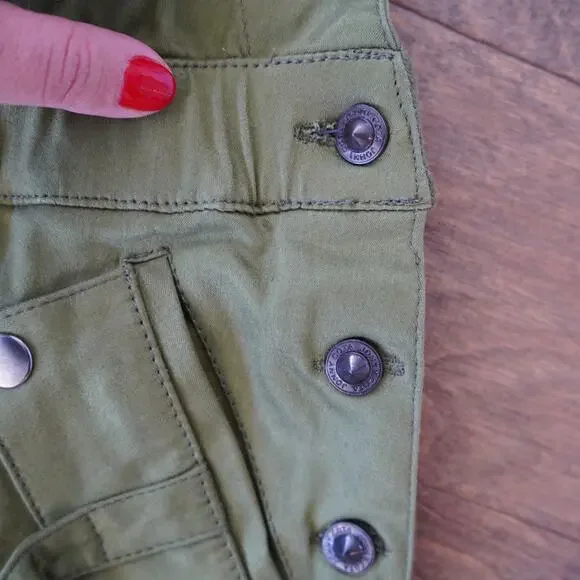 NWT Jonny Cota Studio CARGO OVERALLS IN GREEN Unisex Size XS